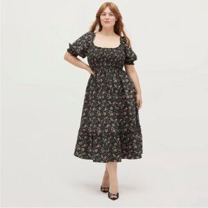 Hill House The Louisa Nap Dress - Multi Berry Crepe